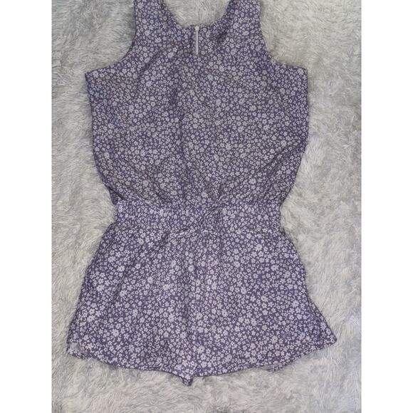 Albion Women’s Sz. M Purple Floral Romper. Excellent Quality 8 Condition - Picture 1 of 8